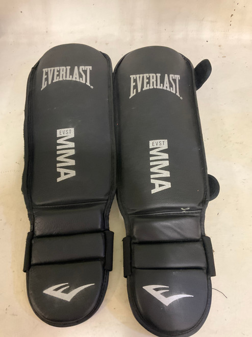 Vist Large View of Product Image Which is Used Everlast Martial Arts Shin Pads Black XL