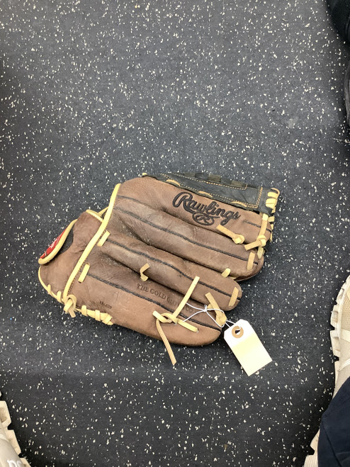 Vist Large View of Product Image Which is Used Rawlings RBG36BC BB/SB Glove LH Throw Brown 12 1/2"