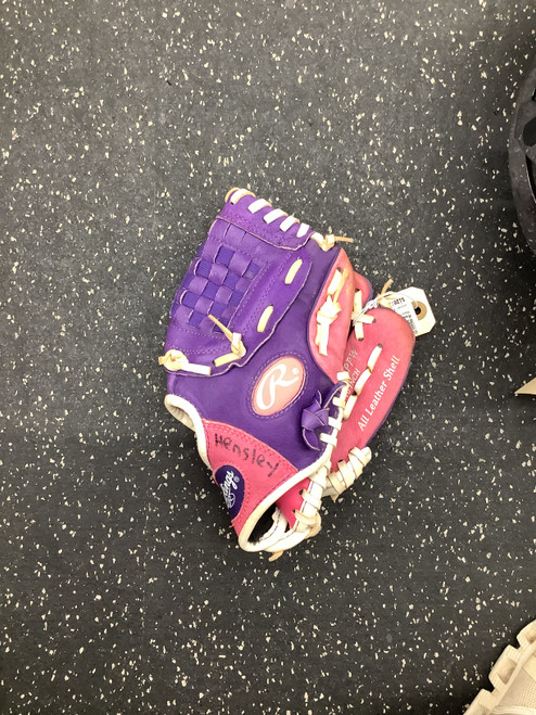 Vist Large View of Product Image Which is Used Rawlings HFP10PPW BB/SB Glove RH Throw Pink 10"