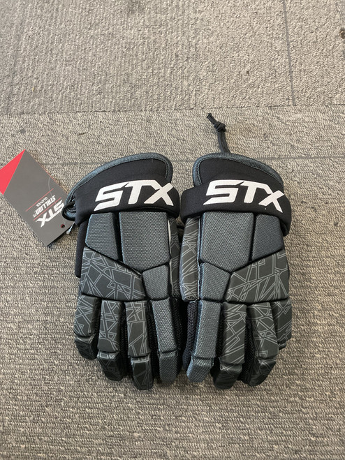 Vist Large View of Product Image Which is Used STX STALLION 75 Lacrosse Gloves Junior Black SM