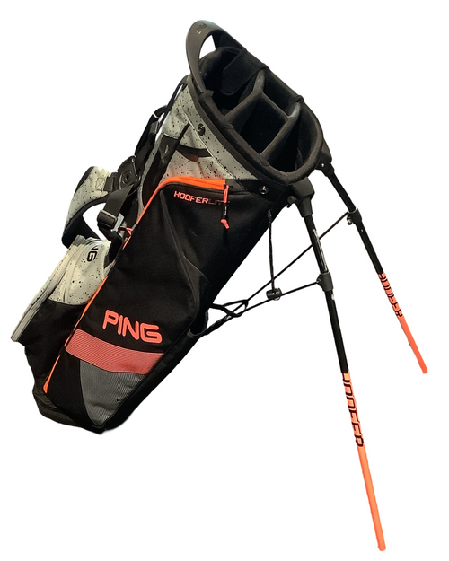 Vist Large View of Product Image Which is Used Ping HOOFER LITE Mens Stand Bag Black