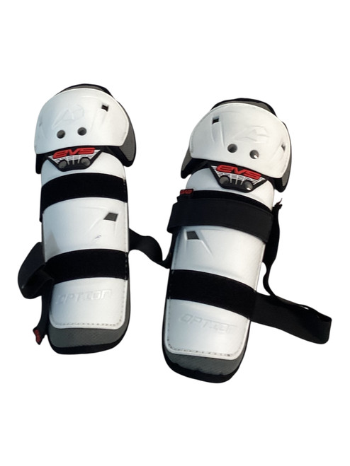 Vist Large View of Product Image Which is Used EVS OPTION KNEE GUARDS Adult Knee Guard White SM