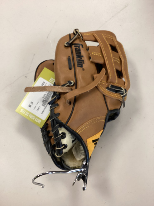 Vist Large View of Product Image Which is Used Franklin 4623L BB/SB Glove LH Throw Brown 10"