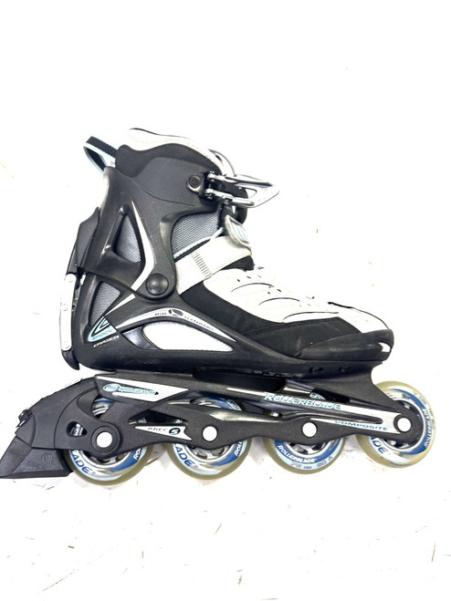 Vist Large View of Product Image Which is Used Rollerblade ZETRA WOMENS Senior Rec Fitness Skates Grey Senior 8