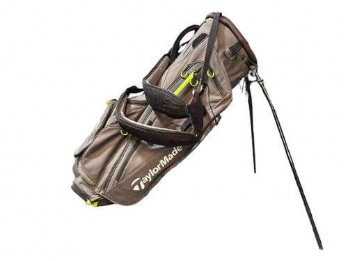 Vist Large View of Product Image Which is Used Taylormade TAYLORMADE FLEX TECH 5-WAY Mens Stand Bag Dark Grey And Green