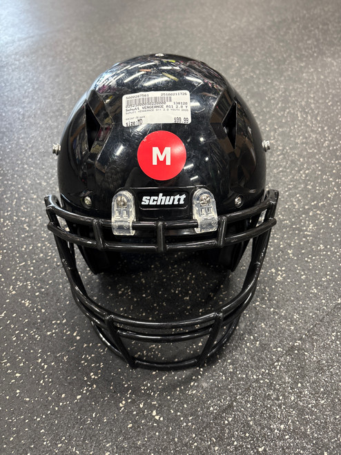 Vist Large View of Product Image Which is Used Schutt VENGEANCE A11 2.0 YOUTH 2025 FB Helmet Black MD