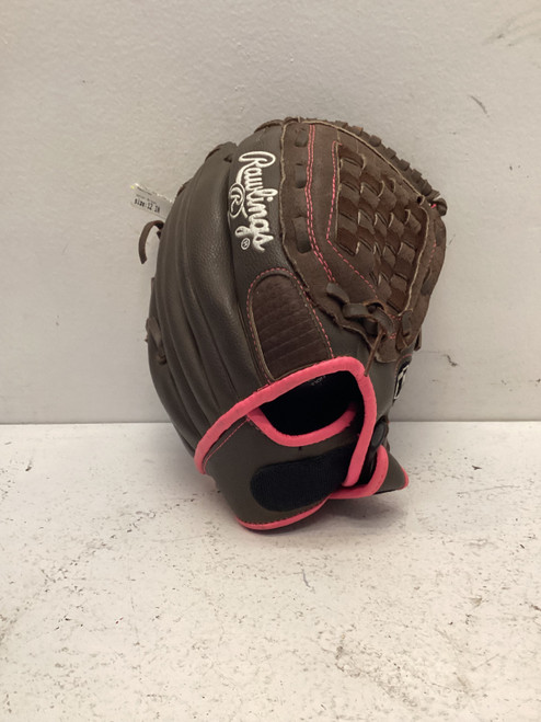 Vist Large View of Product Image Which is Rawlings FASTPITCH BB/SB Glove RH Throw Brown 12"