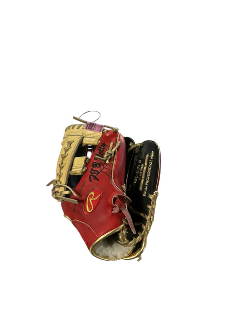 Vist Large View of Product Image Which is Used Rawlings PROS2174-19 BB/SB Glove RH Throw Red 11 1/2"