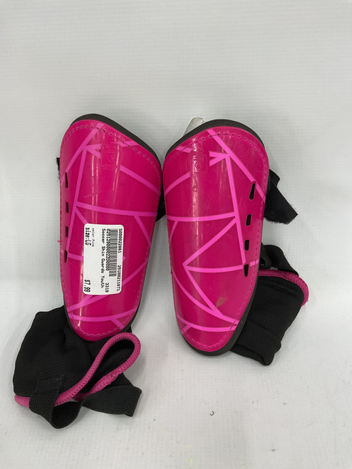 Vist Large View of Product Image Which is Used Soccer Shin Guards Youth Pink LG
