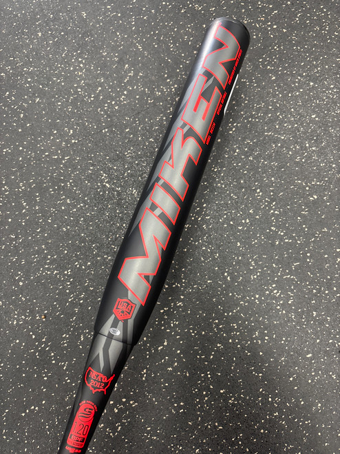 Vist Large View of Product Image Which is Used Miken MANIAC 2021 34/28 BB/SB Slowpitch Bat 34"
