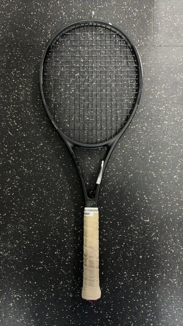 Vist Large View of Product Image Which is Used Wilson PRO STAFF Adult Tennis Racquet Black 4 1/4"