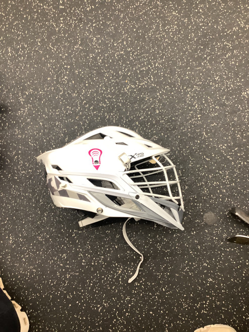 Vist Large View of Product Image Which is Used Cascade XRS PRO WHITE PEARL Lacrosse Helmet White One Size