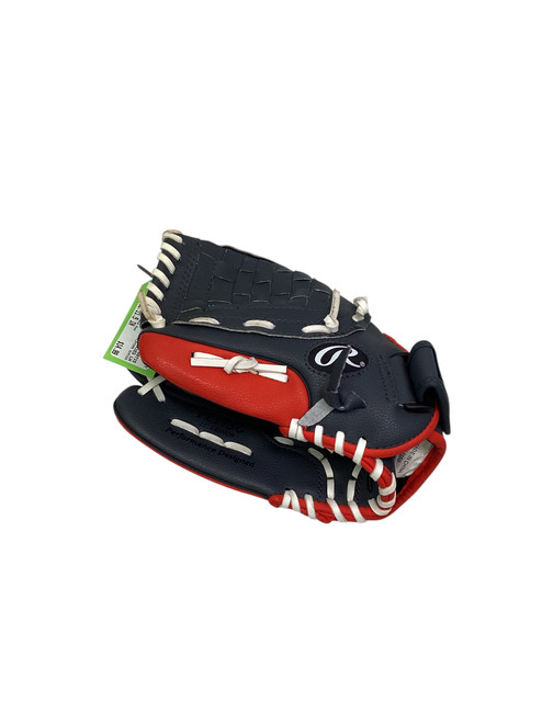Vist Large View of Product Image Which is Used Rawlings PLAYERS SERIES BB/SB Glove LH Throw Grey And Red 11 1/2"