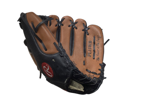 Vist Large View of Product Image Which is Used Rawlings PL15WB Baseball/Softball Glove Right Hand Throw Brown 10 1/2"