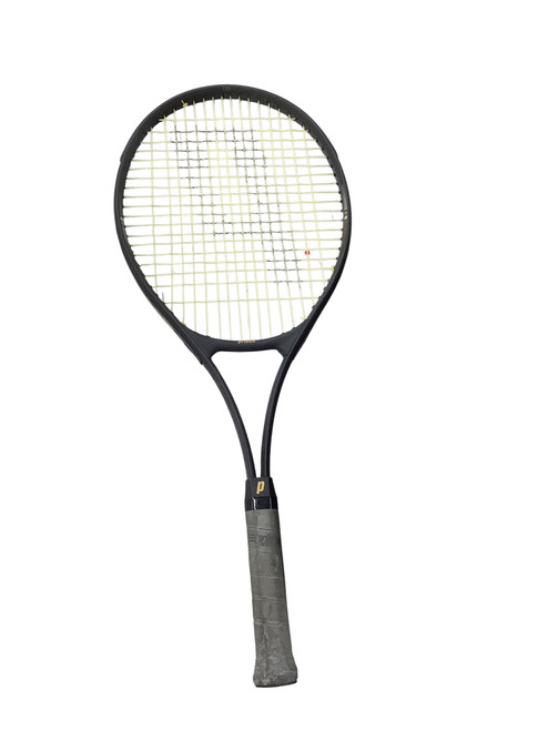 Vist Large View of Product Image Which is Used Prince AERODYNAMIC PRO 110 Adult Tennis Racquet Black 4 1/4"