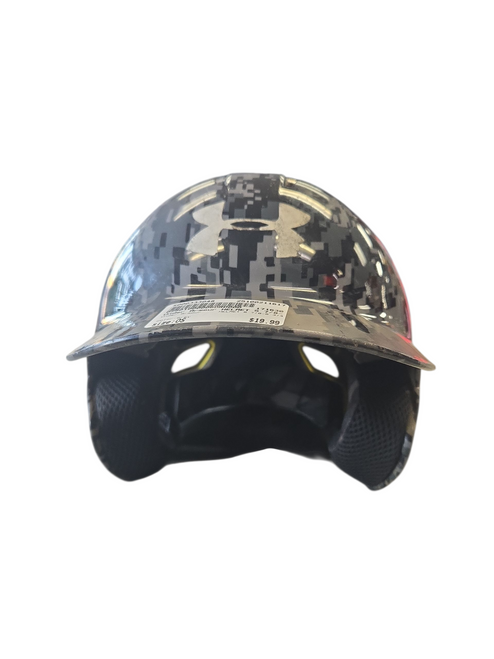 Vist Large View of Product Image Which is Used Under Armour HELMET 5 7/8-6 3/4 Batting Helmet No Mask Grey One Size