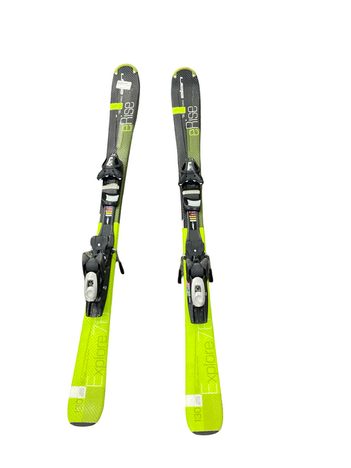 Vist Large View of Product Image Which is Used Elan ERISE Boys DH Ski/Binding Black 130 cm