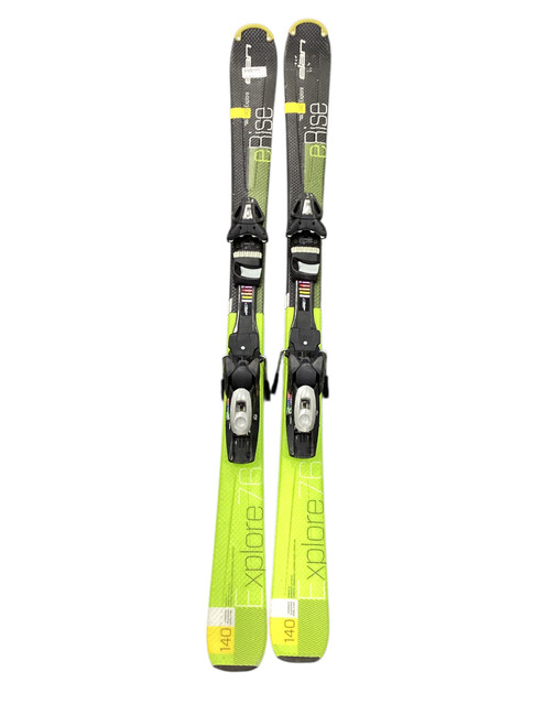 Vist Large View of Product Image Which is Used Elan ERISE Mens DH Ski/Binding Black 140 cm