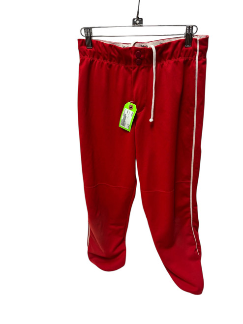 Vist Large View of Product Image Which is Used INTENSITY Lowrise Doubleknit N5300 Womens Piped Softball Pant Red / White LG