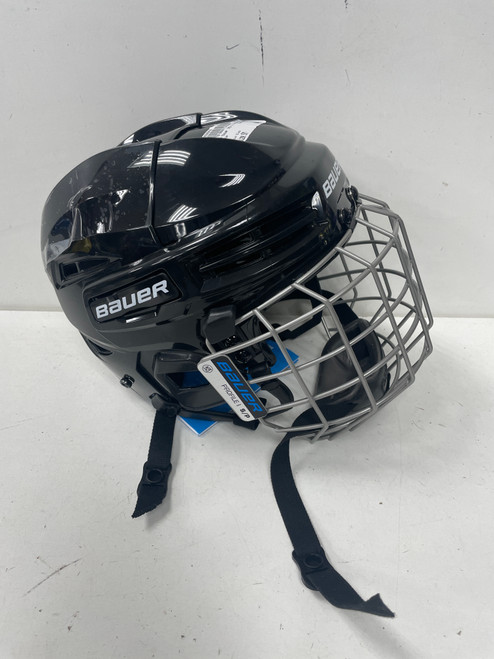 Vist Large View of Product Image Which is Used Bauer IMS 5.0 Helmet Cage Combo Black SM