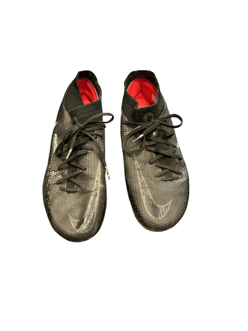 Vist Large View of Product Image Which is Used Nike PHANTOM BB/SB Cleats Black Youth 06.5