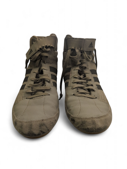 Vist Large View of Product Image Which is Used Adidas Wrestling Shoes Grey Senior 8.5