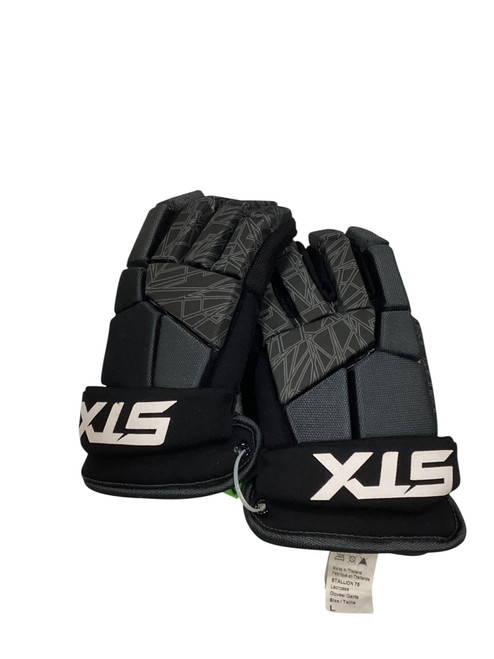 Vist Large View of Product Image Which is Used STX STALLION 75 Lacrosse Gloves Mens Black 13 1/2"