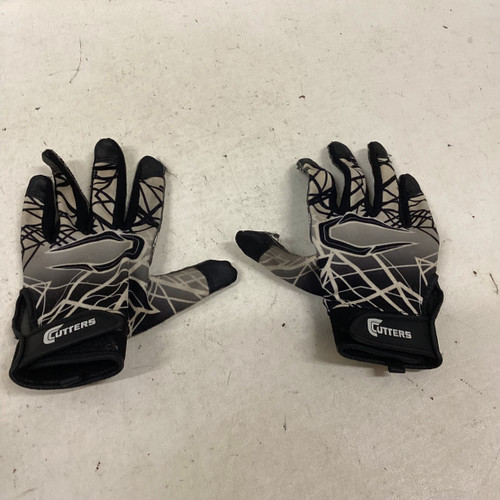 Vist Large View of Product Image Which is Used Cutters FOOTBALL GLOVES FB Gloves Black XS