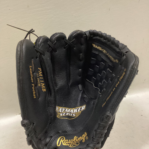 Vist Large View of Product Image Which is Used Rawlings PM11MB BB/SB Glove RH Throw Black 11"