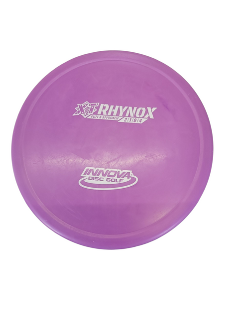 Vist Large View of Product Image Which is Used Innova RHYNO X XT Disc Golf Putter Purple
