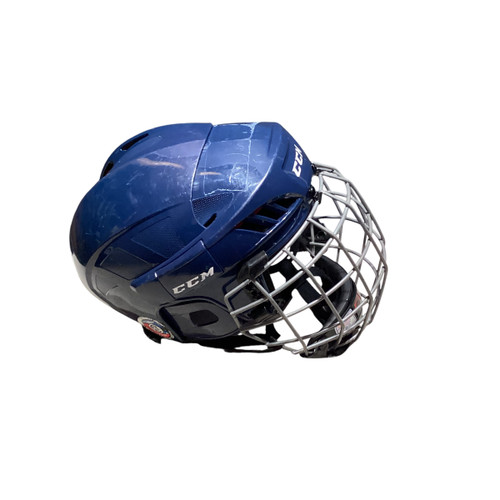 Vist Large View of Product Image Which is Used CCM FL 40 Helmet Cage Combo Navy Blue SM