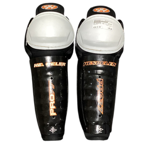 Vist Large View of Product Image Which is Used Hespeler PRO 77 Youth Shin Guards None 11"