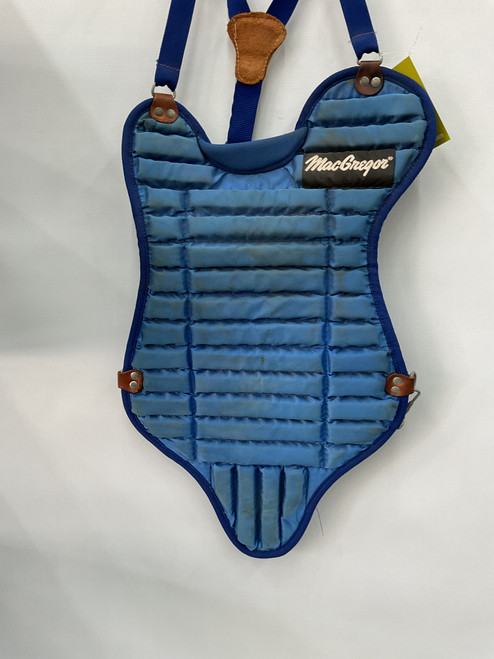 Vist Large View of Product Image Which is Used MacGregor CHEST PROTECTOR Catchers Chest Protector Navy Blue Youth