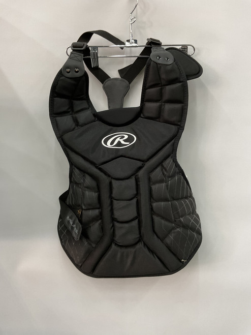 Vist Large View of Product Image Which is Used Rawlings RAWLINGS CHEST PROTECTOR Catchers Chest Protector Black Youth