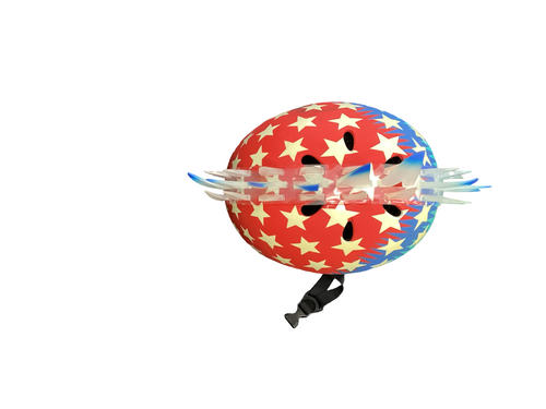 Vist Large View of Product Image Which is Used RASKULLZ MOHAWK Bike Helmet Red SM