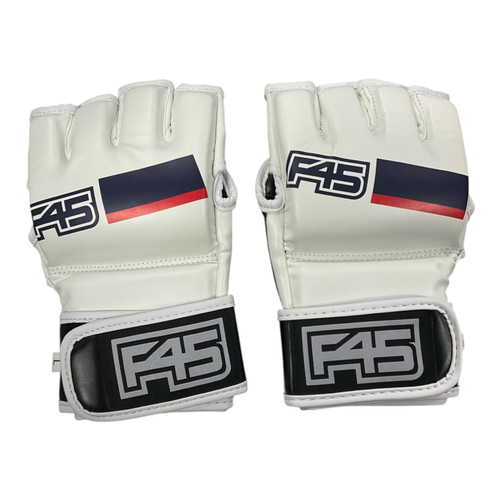 Vist Large View of Product Image Which is Used F45 MMA GLOVES Martial Arts Gloves White LG