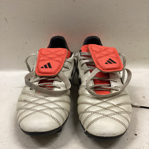 Vist Large View of Product Image Which is Used Adidas Soccer Cleats Black/Orange/White Senior 9.5