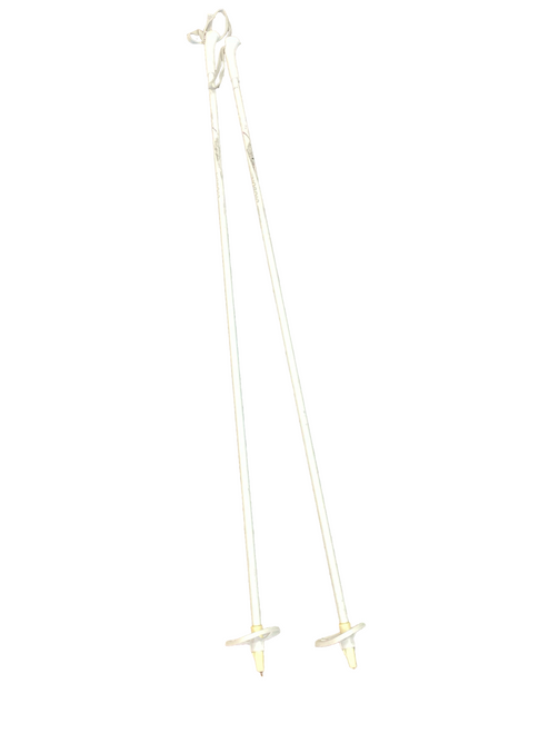 Vist Large View of Product Image Which is Used NORDIC FIBERGLASS Mens XC Ski Poles White 145 cm / 57 in