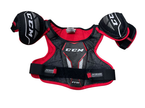 Vist Large View of Product Image Which is USED CCM CCM JETSPEED FT350 YTH SP Youth Shoulder Pads LG
