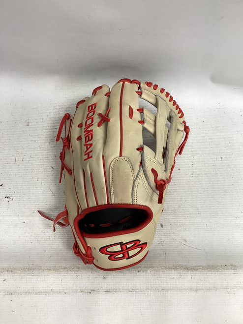Vist Large View of Product Image Which is Used BoomBah VELOCI BB/SB Glove RH Throw Tan 13 1/2"