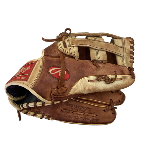 Vist Large View of Product Image Which is Used Rawlings GOLD GLOVE ELITE BB/SB Glove RH Throw Tan 12 3/4"