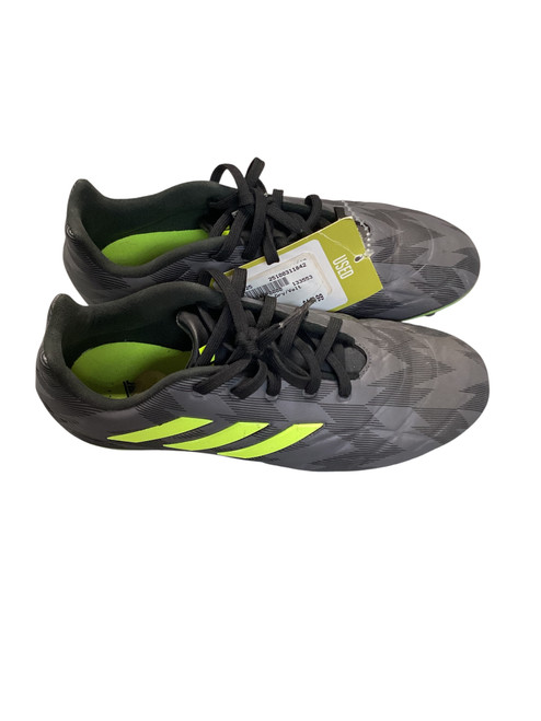 Vist Large View of Product Image Which is Used Adidas Soccer Cleats Grey Junior 05