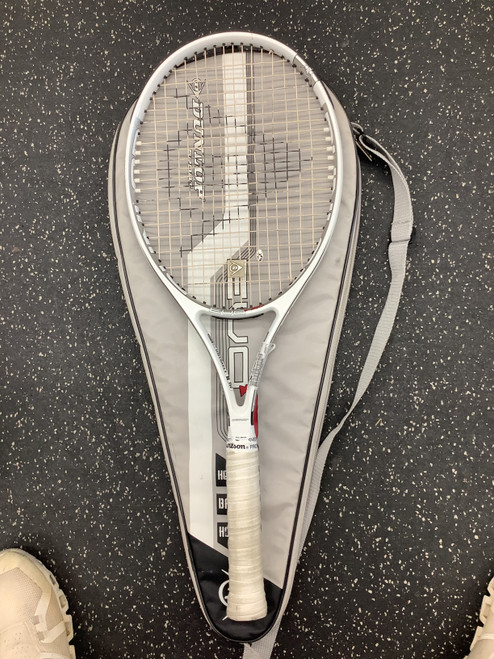 Vist Large View of Product Image Which is Used Dunlop EVO PRO Adult Tennis Racquet White 4 3/8"