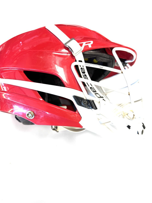Vist Large View of Product Image Which is Used Cascade R Lacrosse Helmet Red One Size