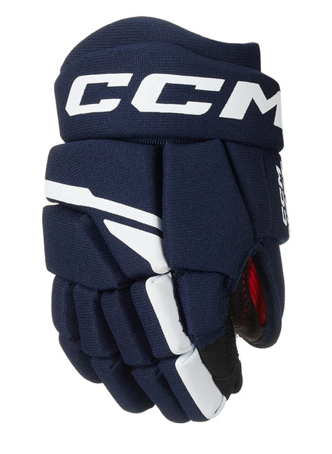 Vist Large View of Product Image Which is New NAVY/WHT 12IN HGNEXT23 JR CCM GLOVES