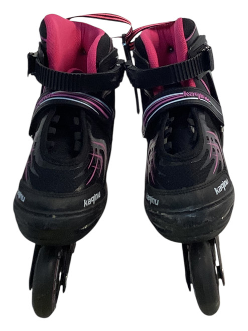 Vist Large View of Product Image Which is Used KAQINU Junior Roller Quad Skates Black Adjustable