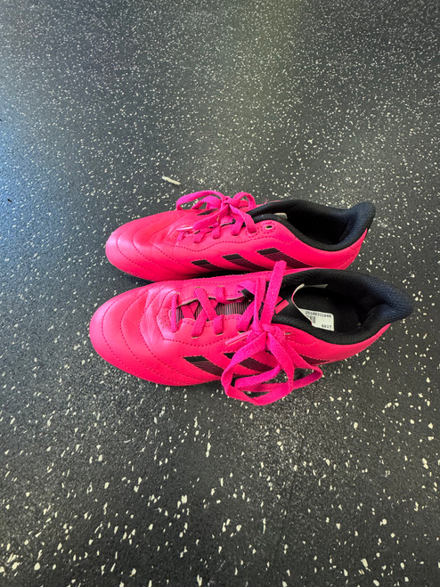 Vist Large View of Product Image Which is Used Adidas Soccer Cleats Pink Junior 03