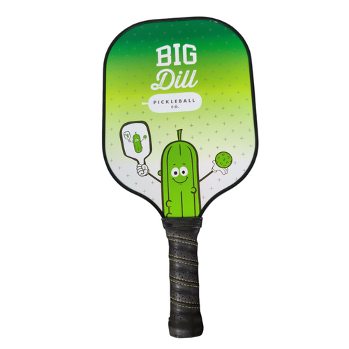 Vist Large View of Product Image Which is Used PICKELEBALL CO. BIG DILL Pickleball Racquet Green
