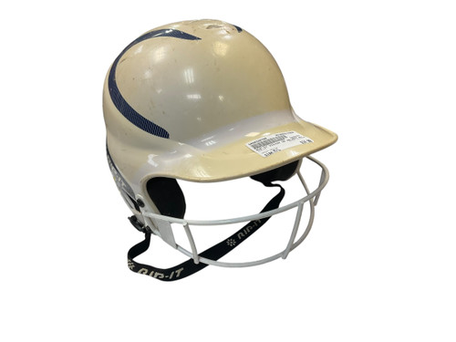 Vist Large View of Product Image Which is Used RIP-IT VISION Batting Helmet w/Mask White M/L