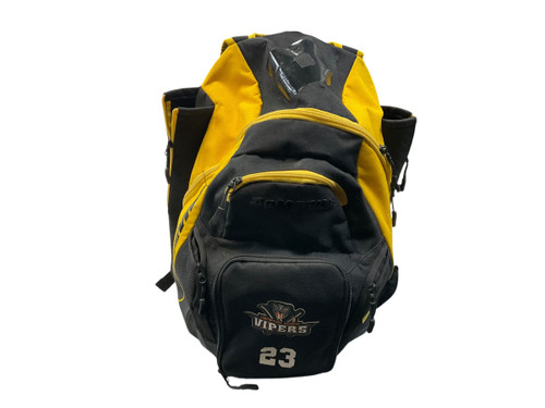 Vist Large View of Product Image Which is Used Demarini DEMARINI VOODOO BATPACK BB/SB Player Backpack Yellow